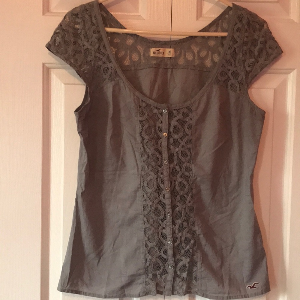 Hollister button up blouse